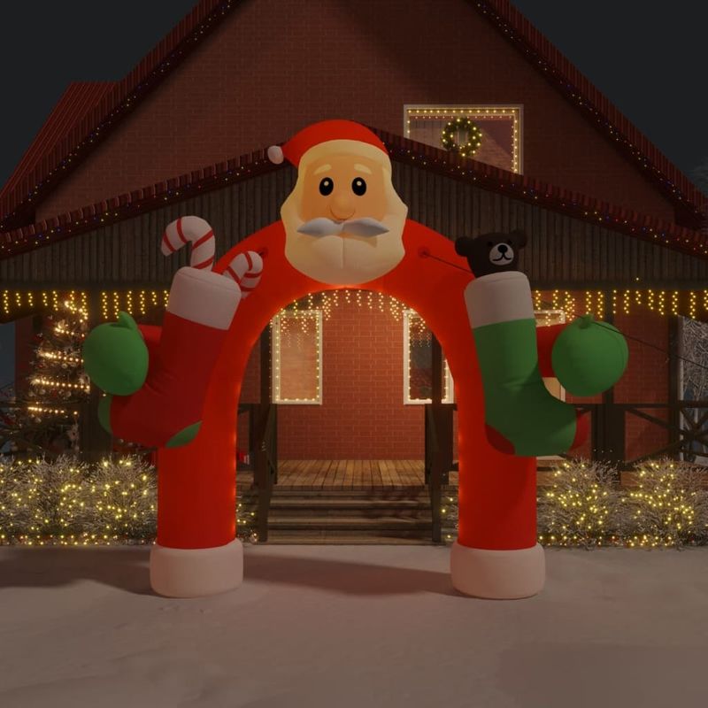 Christmas Inflatable Arch Gate LED 126"_voghion.com