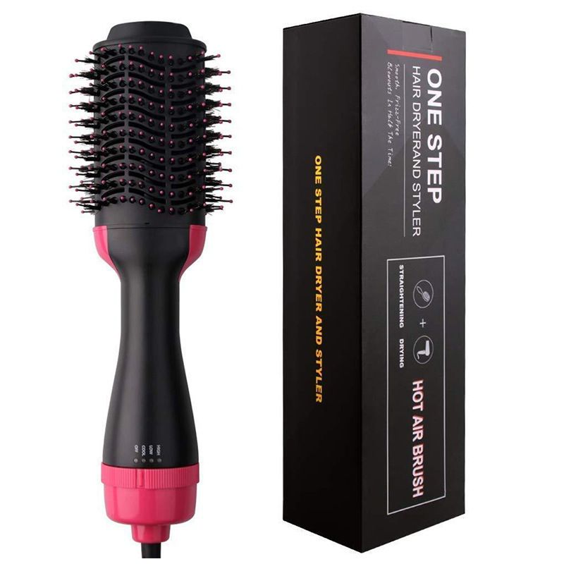 3-in-1-Warmluftbürste für den Salon – Volumen- und Haartrockner/Glätteisen mit Negativ-Ionen für das Styling zu Hause
ACZT_voghion.com
