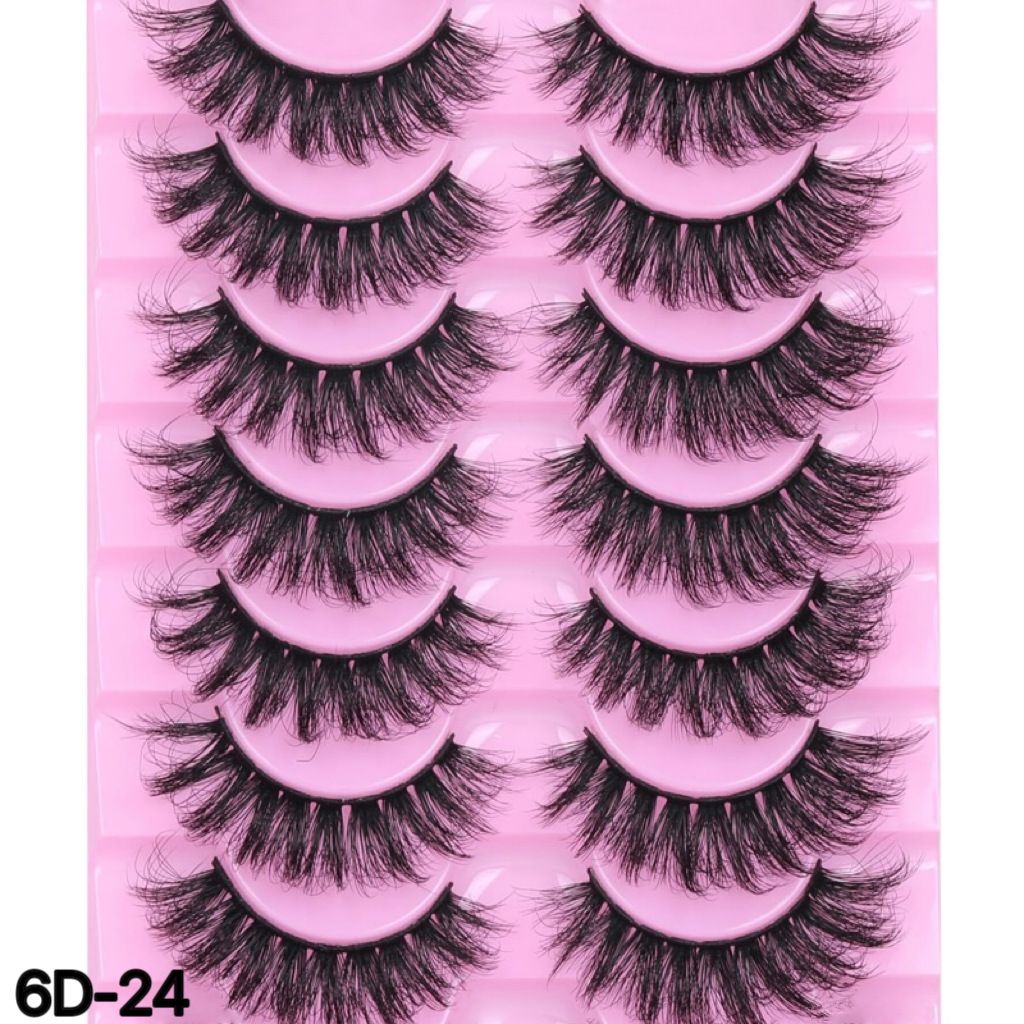Wimpern Set 7 Paar Wimpern Simulation Schlanke Natürliche Locken Dicke Wimpern Falsche Wimpern_voghion.com