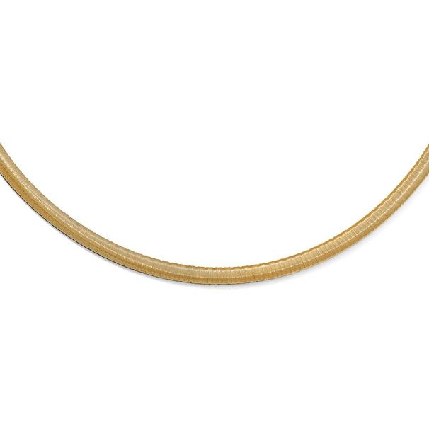 Sterling Silver Gold-tone With 2in Ext. Necklace_voghion.com