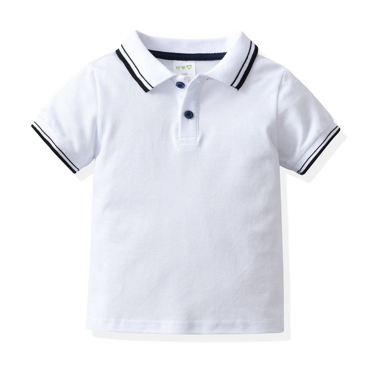 Mamm & Kanner Jongen a Meedercher Summer Mesh POLO Hiemer fir Kanner Schatz Summer Revers hallef Hülse_voghion.com