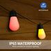 Hem Möbler Solcellsdriven S14 Ljusslinga Utomhus Trädgårdsdekoration Ljus Smart Ljusslinga Bluetooth RGB Fantasy Ljusslinga_voghion.com