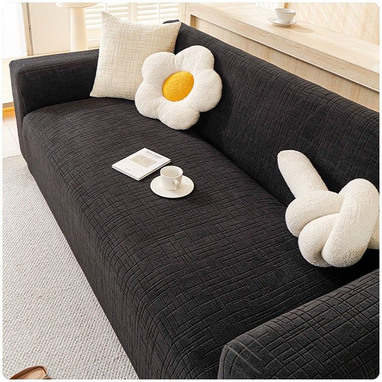 Copridivano in ciniglia alla moda - Copridivano componibile antiscivolo a copertura totale (moderno e minimalista, 6 colori, 5 misure, lavabile in lavatrice)_voghion.com