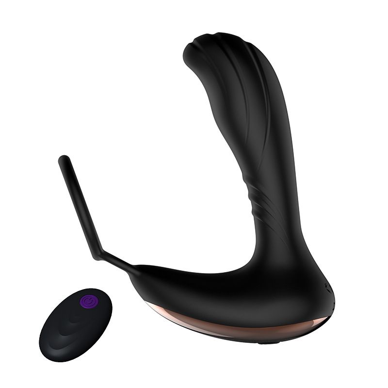 USB charging wireless remote control male prostate massager 7 frequency vibration silicone anal _voghion.com