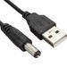 2 gab. USB A tipa spraudnis uz DC 5V 1A 5.5mm * 2.1mm muciņas ligzdas barošanas kabelis, uzlādes vads 0.8m_voghion.com