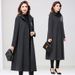 Calm Autumn Winter New Hooded Fashion Loose Plus Size Long Trench Coat Elegant Hepburn Style_voghion.com