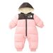 Weicher Baby-Winter-Strampler aus Baumwolle mit Fleecefutter – Unisex-Overall mit langen Ärmeln und Kapuze für Neugeborene und Kleinkinder (0–12 Monate, 80 cm und darunter)_voghion.com