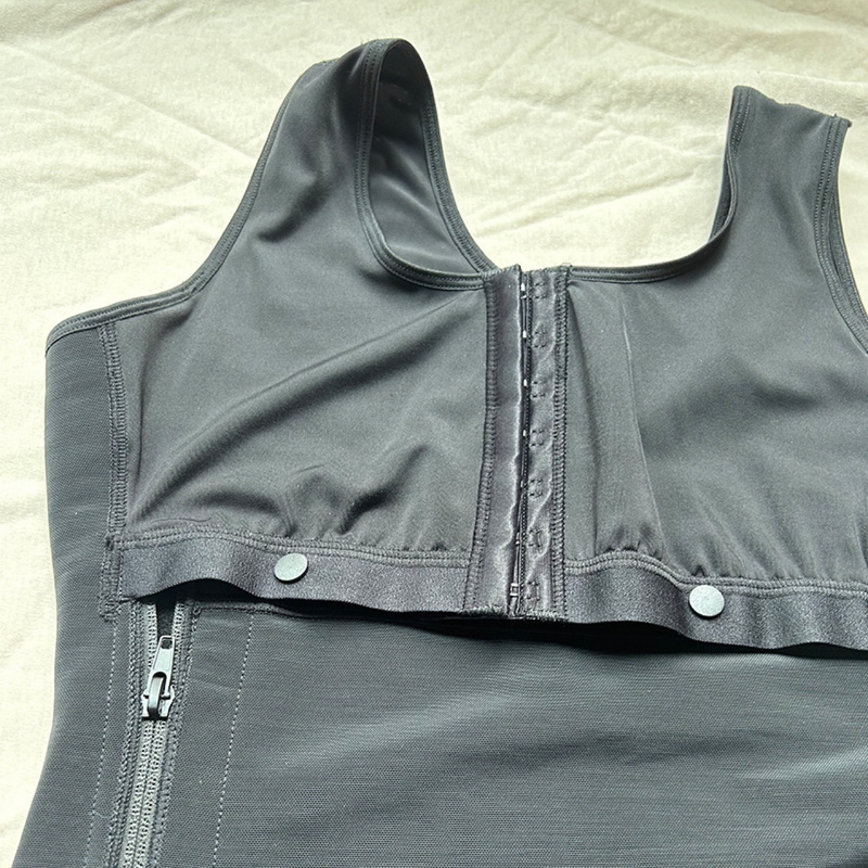 one-piece shapewear, tight-fitting, crotchless, side-zip one-piece, high-waisted, tummy-controlling, butt-lifting, body-shaping corset_voghion.com