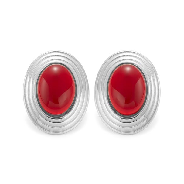 Ohrringe aus echtem, vergoldetem Titanstahl mit einzigartigem Glücksauge-Smaragdstein_voghion.com