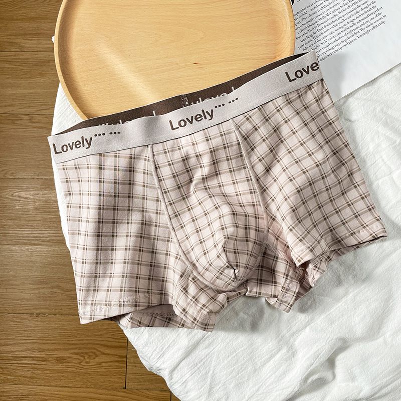 Sous-vêtements pour hommes, imprimé léopard, nouveau caleçon antibactérien en pur coton 7A, taille moyenne, tendance, pour garçons_voghion.com