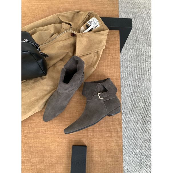 Stivali da equitazione da cowboy western con tacco basso, stile western, stile retrò francese, reversibili, da donna, autunno inverno 2025_voghion.com