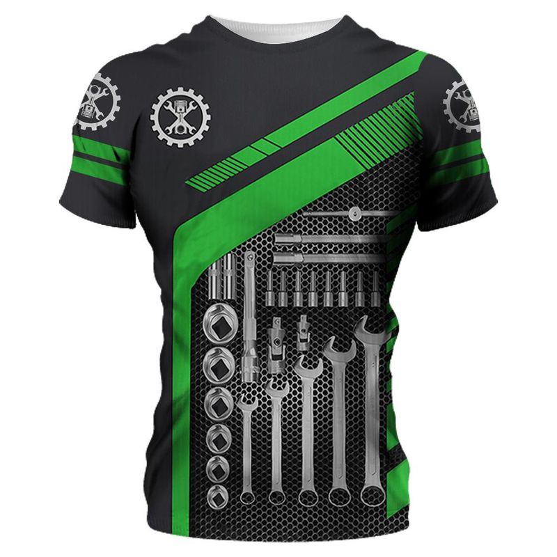 T-shirt Creative Retro Art pour hommes, T-shirt avec motif de personnalité estivale, T-shirt à manches courtes avec Harajuku 3D_voghion.com