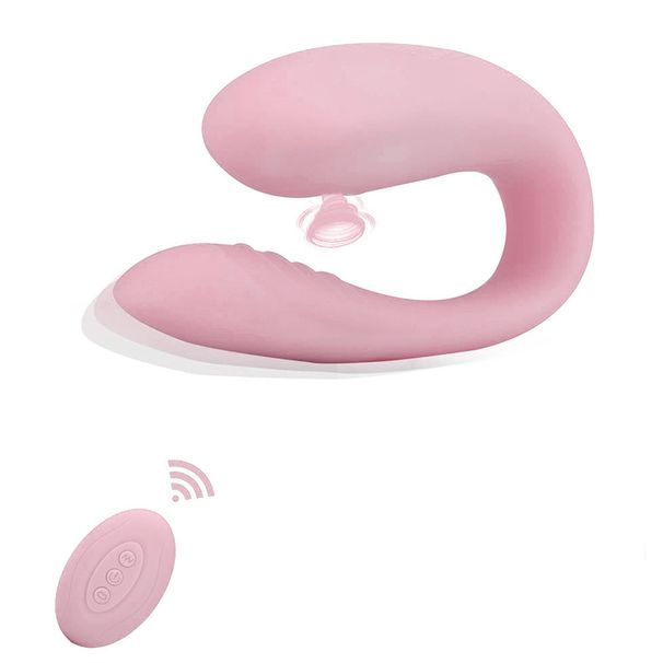 Dildo vibratore succhiatore senza fili con telecomando, stimolatore del punto G del clitoride, articoli per adulti, giocattoli sessuali per adulti_voghion.com