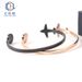 Map Airplane Titanium Bracelet For Women Business Logo C-shaped Engraving Stainless Steel Bangle_voghion.com