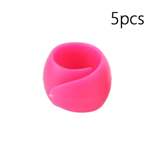 5 pezzi/set bobina piccola bobina in silicone clip testa anti-filo che cade bobina strumento di cucito con clip fissa_voghion.com