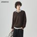Vêtements APO | Pull col V pour homme, style décontracté, ample, manches longues, en tricot, automne_voghion.com