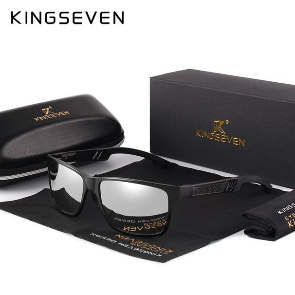 Fashion KINGSEVEN Aluminum Square Men/Women Polarized Coating Mirror Sun GlassesEyewear Sunglasses For Men_voghion.com