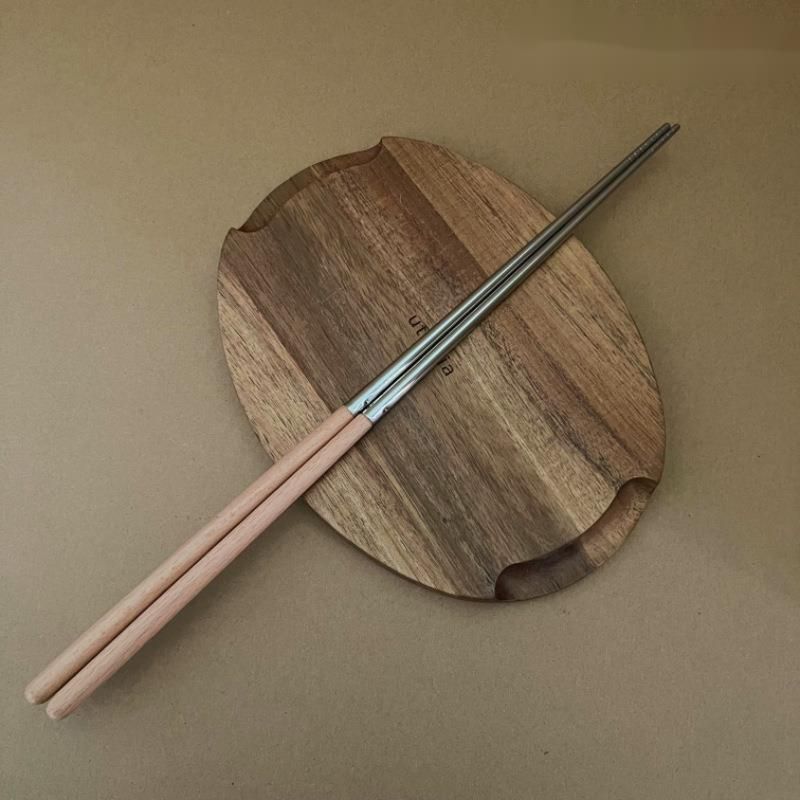 Walnut Long Oil-Frying High-Temperature Resistant High-Grade Paint No Wax Chicken Wing Wood Hot Pot Extended Fried Dough_voghion.com