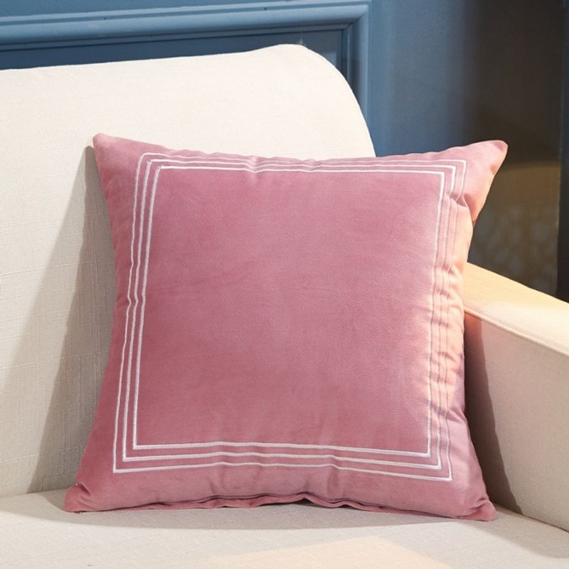 Funda de almohada de terciopelo holandés - Funda de cojín lumbar bordada para sofá/coche - Transpirable y resistente a las arrugas - Decoración de lujo para el hogar y el coche_voghion.com