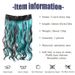 5 cartão onda destaque gradiente longo encaracolado cabelo onda química fibra peruca extensões 45cm120g peruca feminina_voghion.com