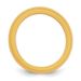Silicone Gold Metallic 8mm Ridged Edge Band Size 11_voghion.com