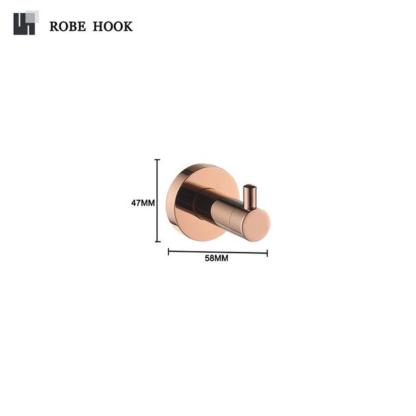 Portasciugamani in acciaio inossidabile 304 color oro rosa Portasciugamani Portasciugamani Portasciugamani Portasapone Doppio gancio Accessori per il bagno WC Pendente_voghion.com