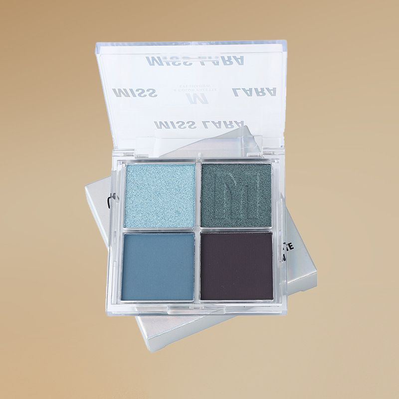 Misslara Quad Disk Pearlescent Matte Fine Shining Silk Slippery Coloring Powder Lidschatten_voghion.com