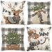 Christmas Creative Snowman Elk Linen Pillow Cover Home Decoration Sofa Cushion Cover_voghion.com