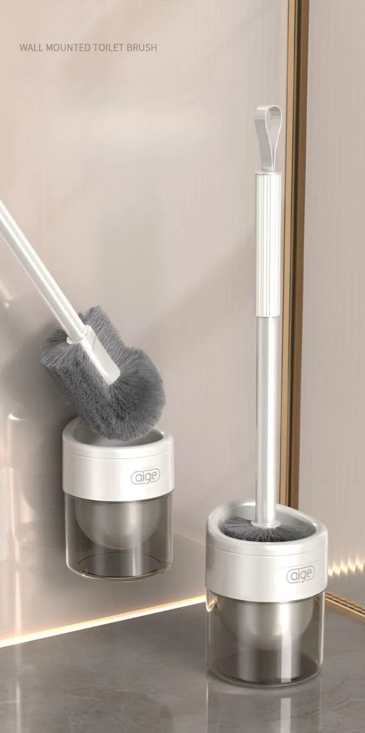 Aige Set Household No Dead Angle 2024 New Wall-Mounted Bathroom With Base Toilet Cleaning Brush_voghion.com