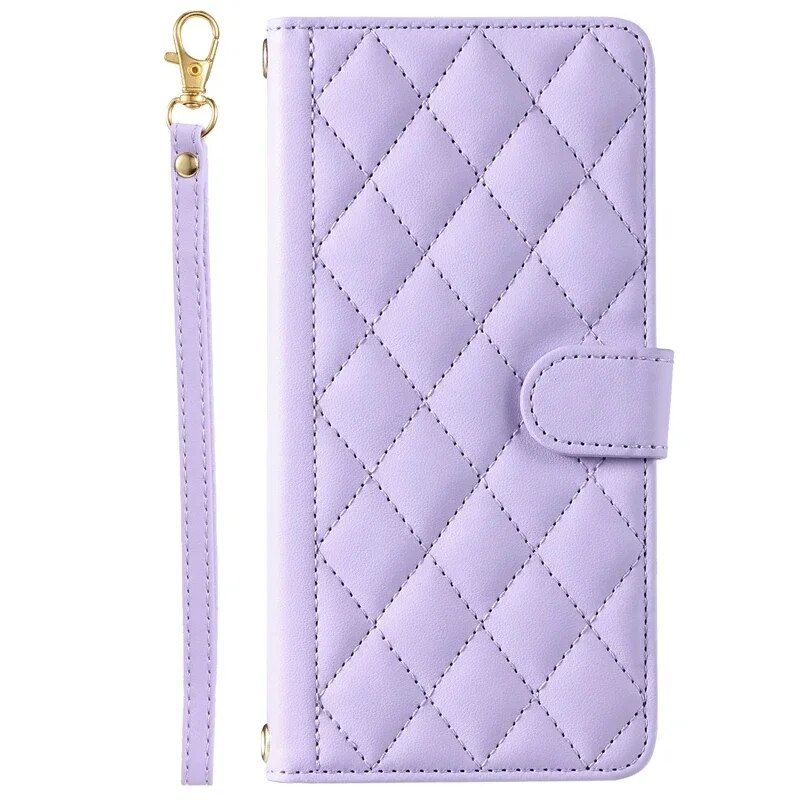 Funda Emed con correa de mano a cuadros para Google Pixel 8, 8A, 7A, 7 Pro y 6A, con ranuras para tarjetas_voghion.com