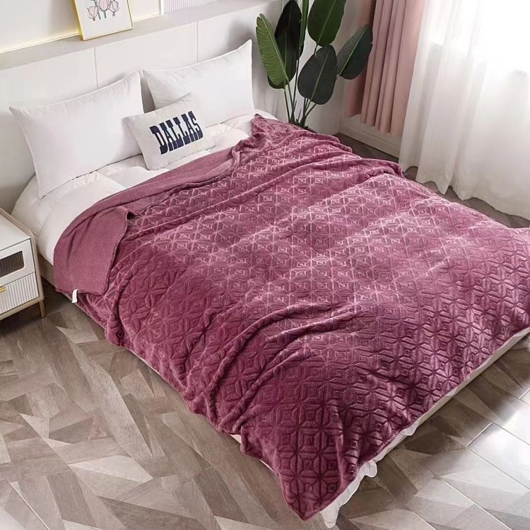 Lehká deka Four Seasons Nap Blanket Flanelová deka pro jednu osobu a dvě osoby Deka na pohovku Kancelářská deka s klimatizací_voghion.com