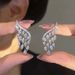 Damenschmuck, modische Engelsflügel-Ohrringe, leichtes Luxus-High-End-Design, Diamant-Quasten-Ohrringe, modische Wassertropfen-Ohrringe_voghion.com