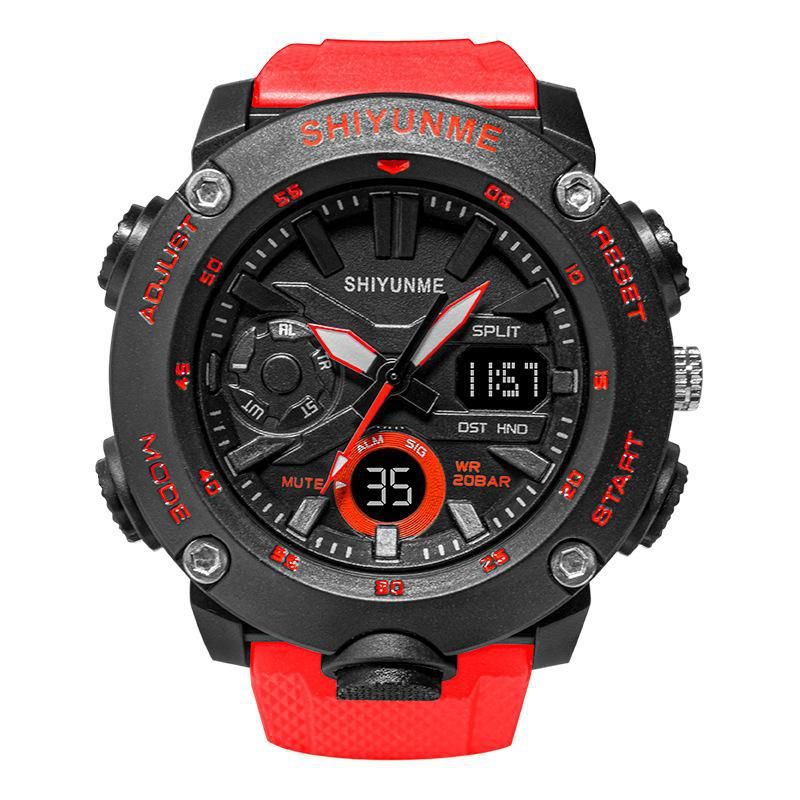SHIYUNME nuovo studente impermeabile multifunzionale orologio sportivo elettronico mimetico semplice orologio unisex_voghion.com