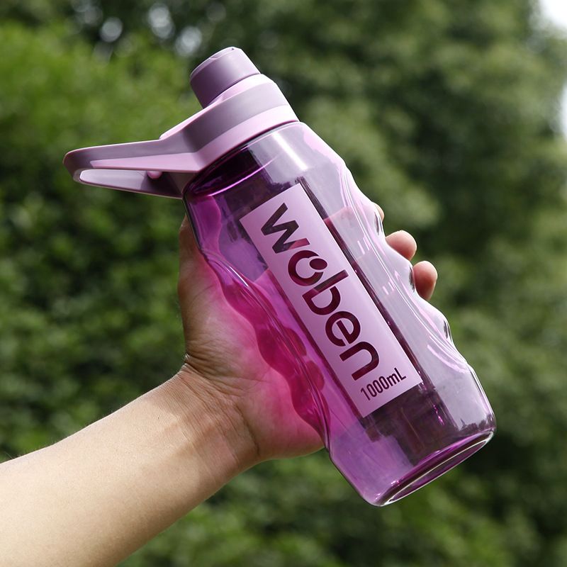 Tazza d'acqua creativa per studenti, in plastica di alta qualità, per sport e fitness, grande capacità, per uomo, resistente alle alte temperature, portatile, spaziale_voghion.com