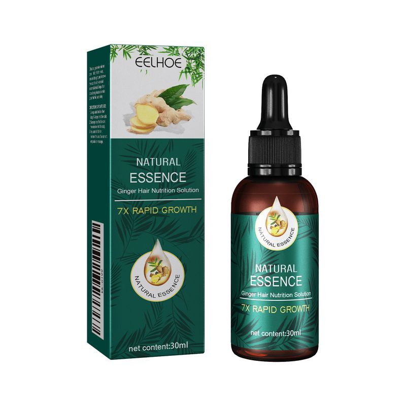 EELHOE Ginger Hair Care Essential Oil Repair Hair Follicles Hair Softness Shine Smooth Dry Frizz Nutritional Essential Oils_voghion.com