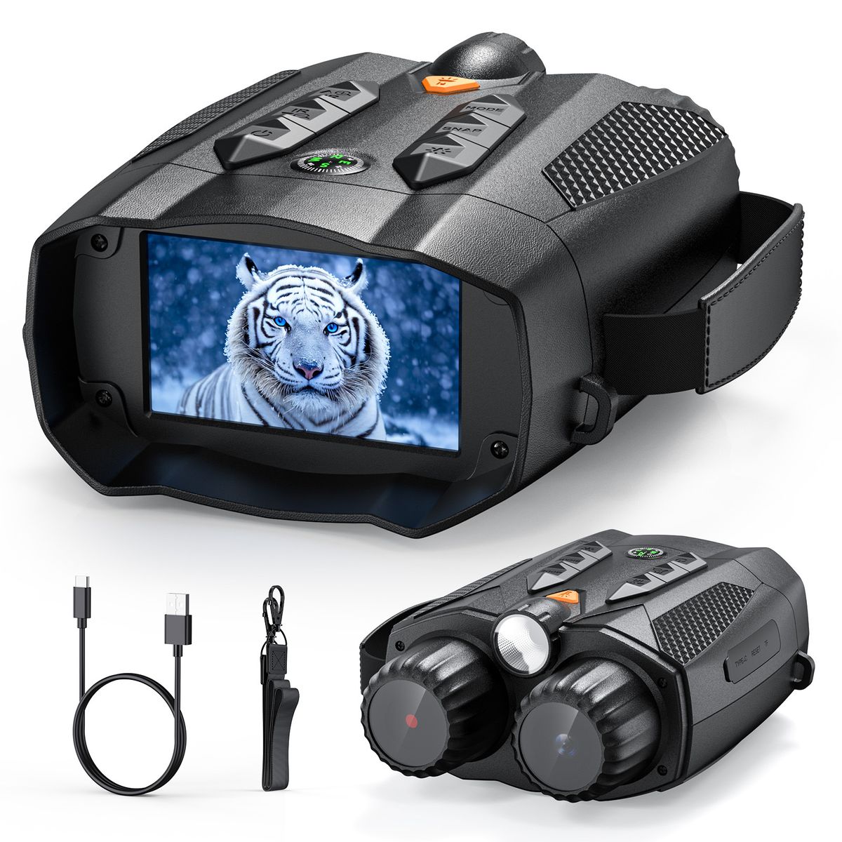 2025 New Model 5000mAh 48.0million Low Light Color Full Black 800m Outdoor HD Infrared Night Vision Device_voghion.com