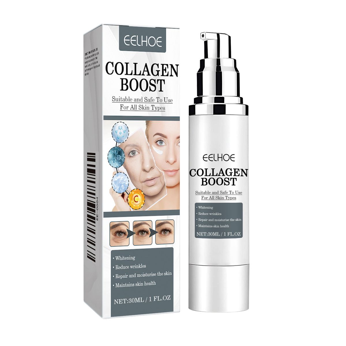 EELHOE Collagen Anti Wrinkle Firming, Revitalizing, Fading Fine Lines, Moisturizing, And Moisturizing Skin Repair Cream_voghion.com