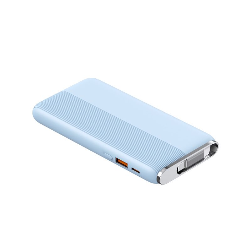 Power Bank New Cr Retractable Line Super Fast Charging With Built In Line Ultra Thin Portable Power Bank 20000 MAh Mobile Power Bank_voghion.com