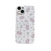 TechGlobe Pink Floral Bear Rabbit Compatible With IPhone 14 Pro Max 15 Phone 13/12 Skin Feel Soft Case_voghion.com