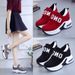 2024 new Korean thick soled platform shoes female student casual shoes autumn single shoes Velcro inner height increasing women's shoes_voghion.com
