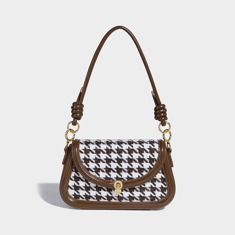 Xiaofang New Feeling Borsa a tracolla singola in lana Xiaoxiangfeng da donna sotto le ascelle 2024 Borsa autunno/inverno_voghion.com