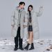 Unisex 700FP White Duck Down Long Parka – Couple’s Winter Coat For Performing Urban Commuters (Windproof, Glacier Grey/Black, S-5XL)_voghion.com