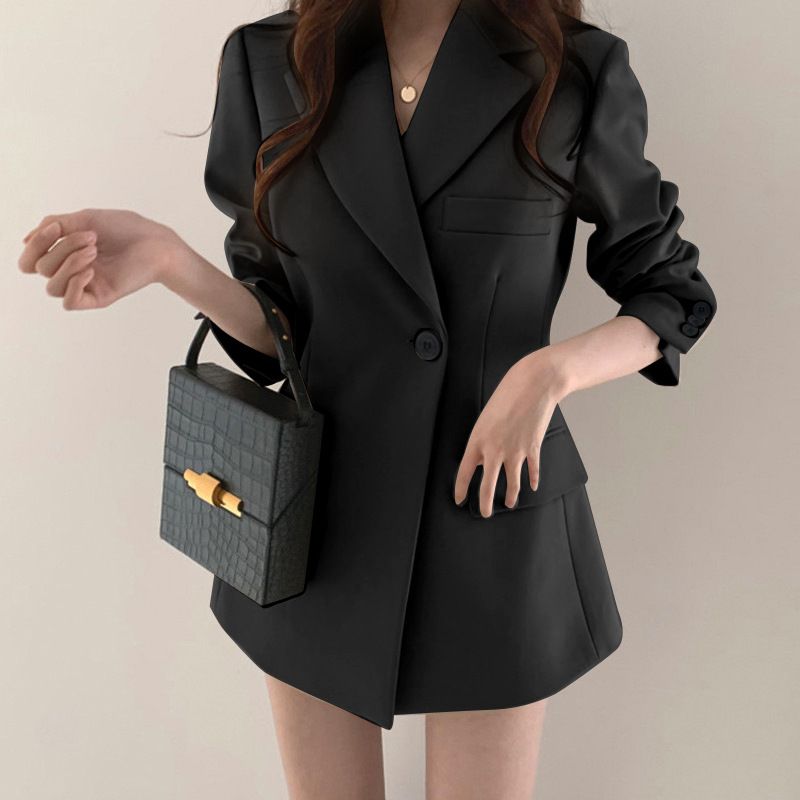 Veste de costume pour femmes, mode printemps et automne, petit tempérament, haut de costume, sens supérieur féminin_voghion.com