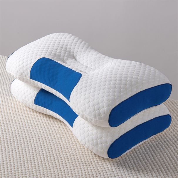 Breathable Knitted Pillow With Neck Support - Non-Sagging Memory Foam Core (Medium Firmness Home & Travel Use)_voghion.com