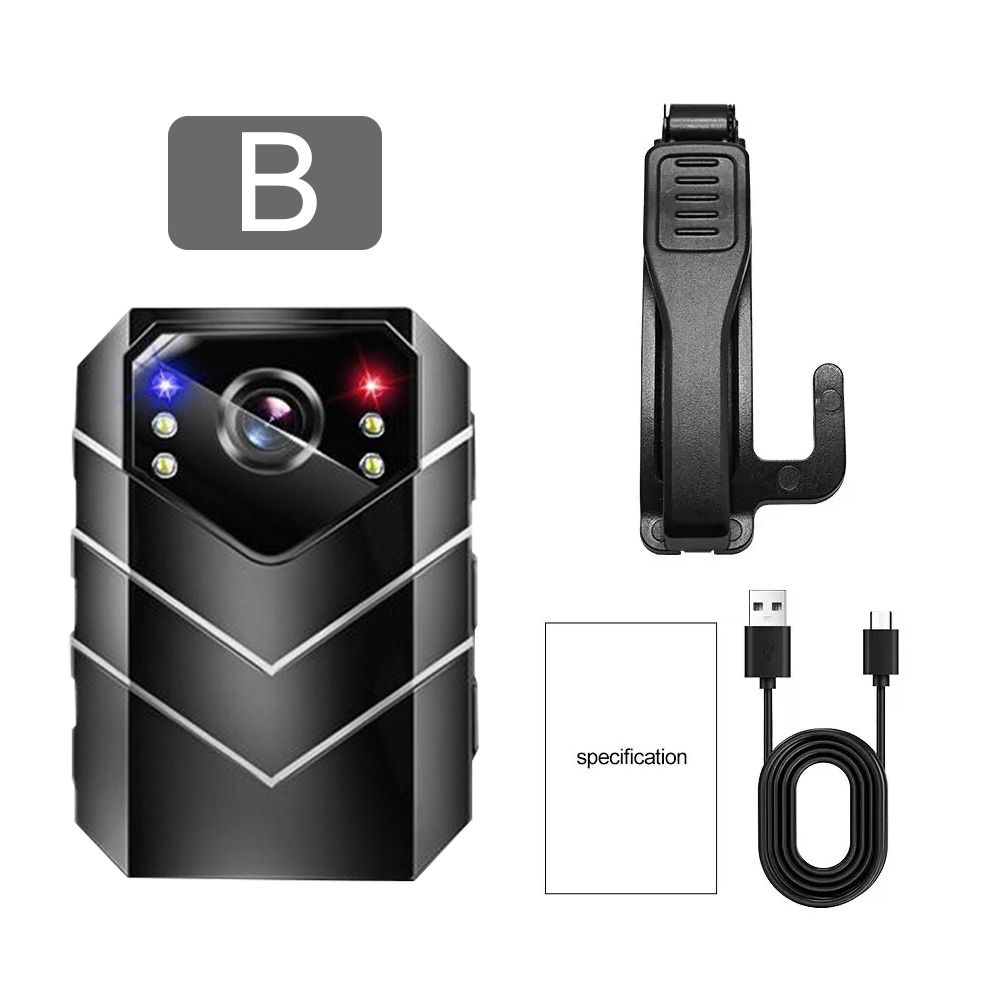 1080P Full HD mini kamera 2 collu ekrāna nakts redzamības video ieraksts drošības policijas ķermeņa kamera mājas novērošana maza_voghion.com