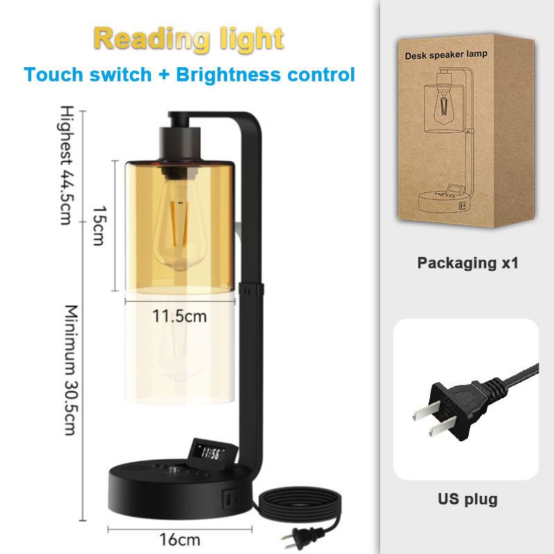 Reading Lamp Can Be Charged By USB Bluetooth Speaker Desktop Lamp Can Be Connected By Bluetooth With Timing Function_voghion.com