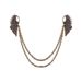 Broche à clip en chaîne avec ailes incrustées de diamants_voghion.com