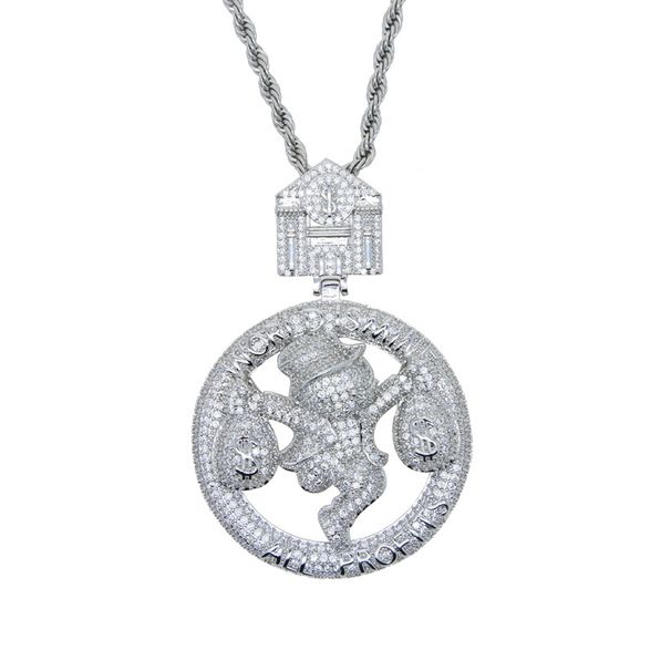 INS European And American Hip Hop New Money Bag Pendant Hiphop Fashion Accessories Trendy Men's Cuban Chain Necklace In_voghion.com