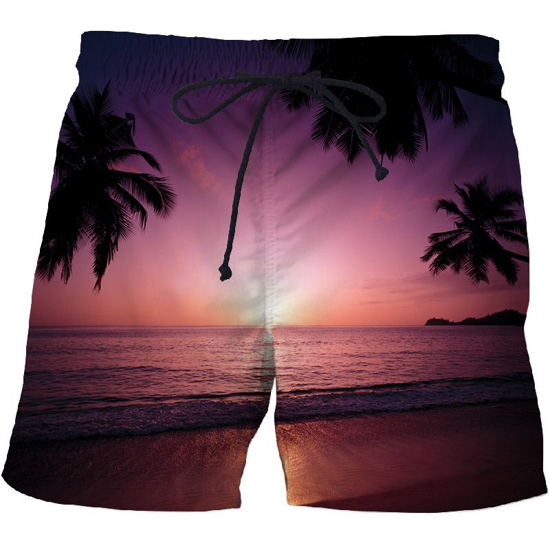 Summer Funny 3D Printing Beach Shorts Fashion Fitness Casual Quick Dry Bermuda Running Shorts Surf Swimwear Swimwear_voghion.com