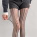 Diamond Grid Fishnet Tights – Retro Lace & Mesh Pantyhose With Slimming Vertical Jacquard_voghion.com